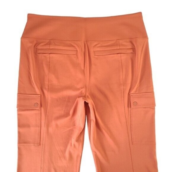 Athleta NWT Womens Delancey Orange Straight Cargo Pants Size 1X - Picture 3 of 11